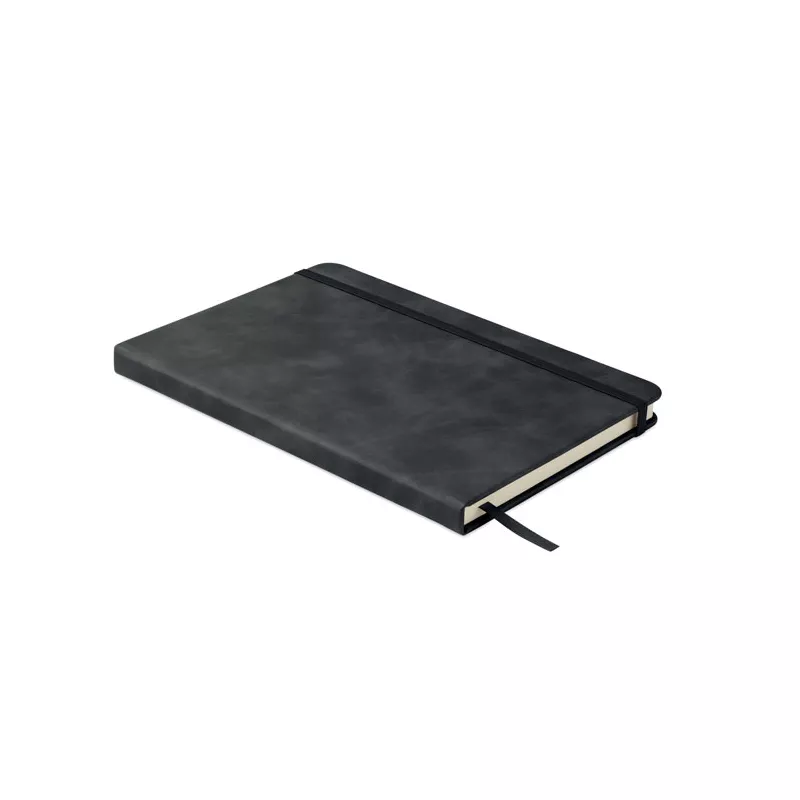 Notes A5 w twardej okładce z PU 80 kartek w linię TINT - Czarny (MO2664-03)