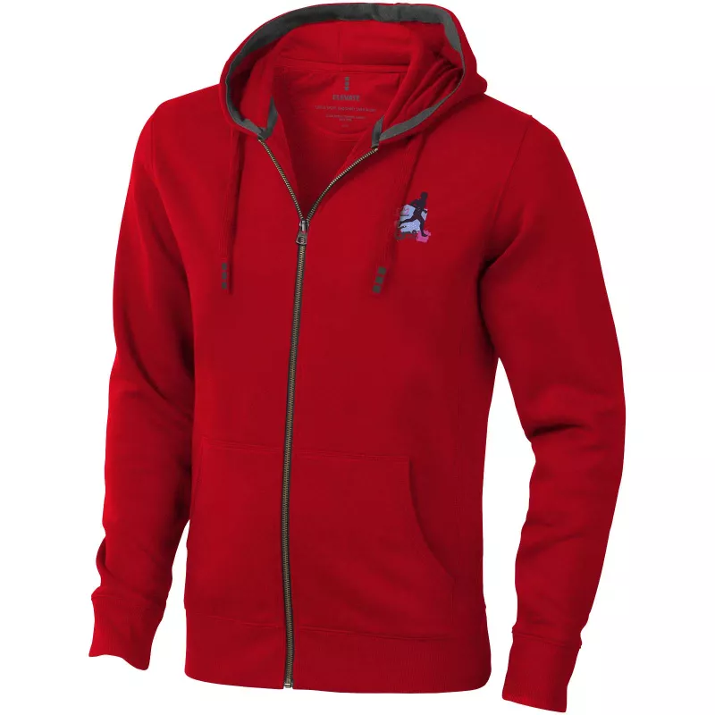 Rozpinana bluza z kapturem Arora - Czerwony (38211-RED)