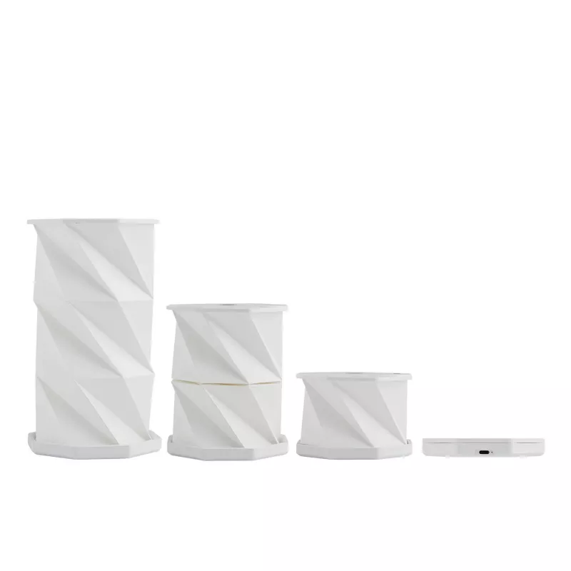 Składana / rozkładana lampka stołowa LED - - biały (58-8090002)