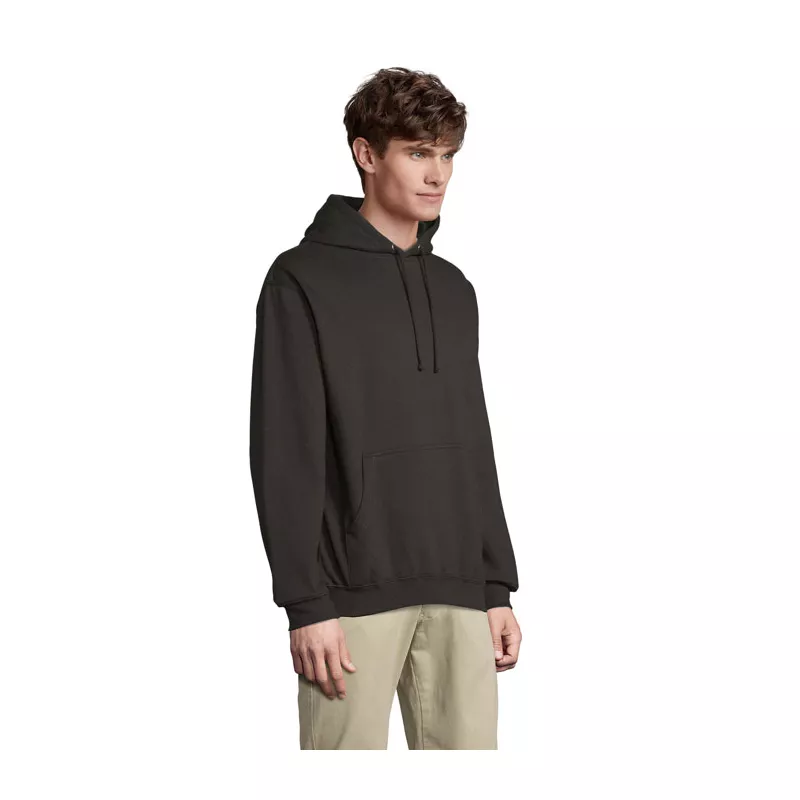 Bluza unisex z kapturem 280 g/m² Sol's CONDOR - Czarny (S03815-BK)