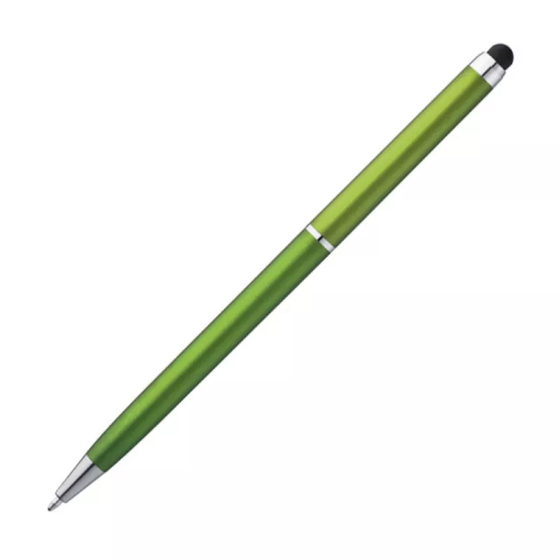 Długopis plastikowy touch pen - jasnozielony (1878629)