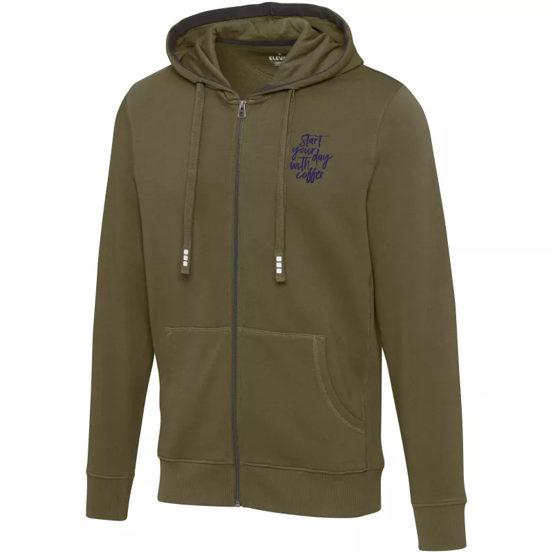Rozpinana bluza z kapturem Arora - Forest Green2 (38211-FOREST2)