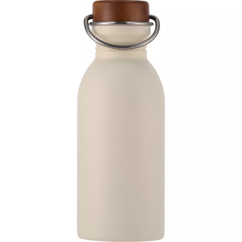 Butelka stalowa z recyklingu IBIZA MoLu 500 ml - biały (398006)