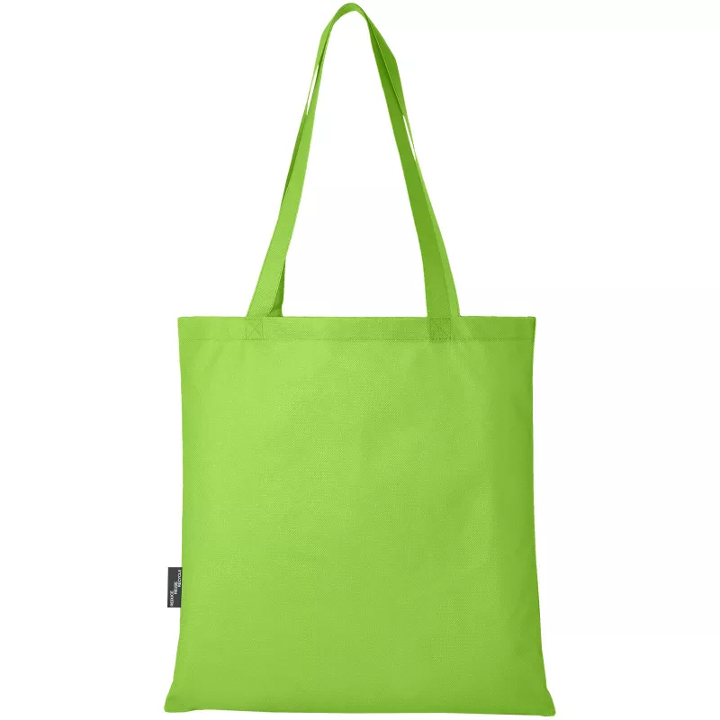 Zeus tradycyjna torba na zakupy o pojemności 6 l wykonana z włókniny z recyklingu z certyfikatem GRS - Limonka (13005163)