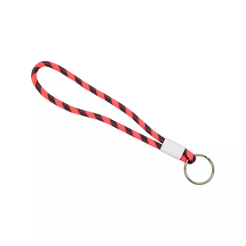 Regulowany brelok z terylenowym sznurkiem - Fluorescent Pink (IP14083076)
