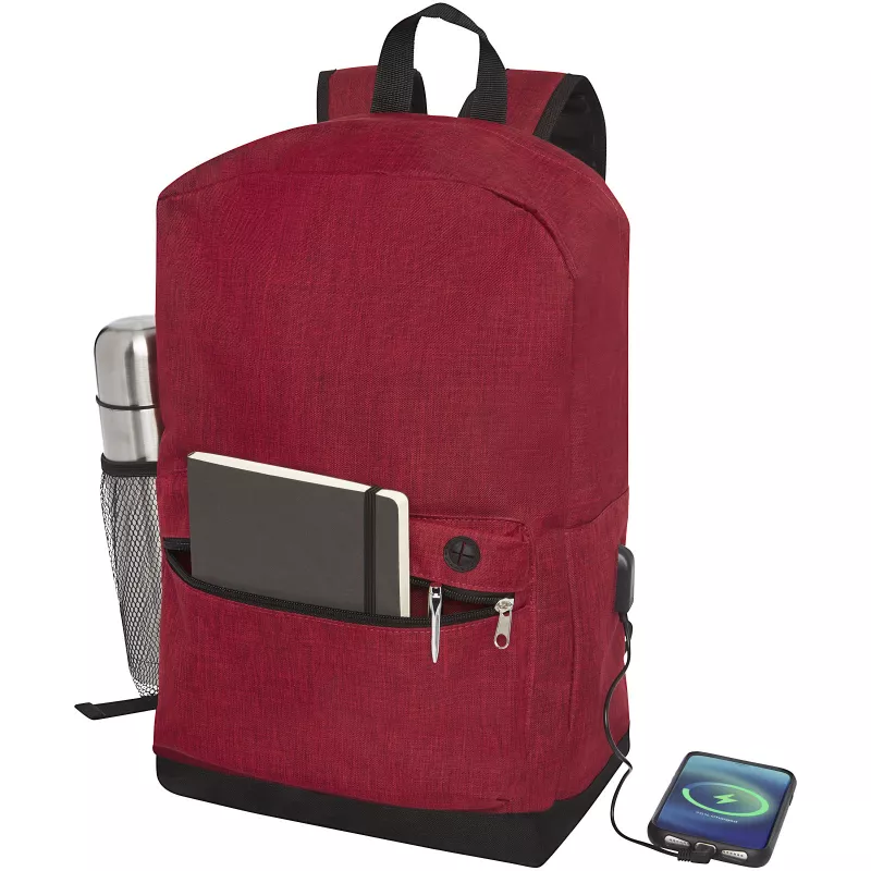 Biznesowy plecak na laptopa 15,6 cala Hoss - Heather dark red (12051102)