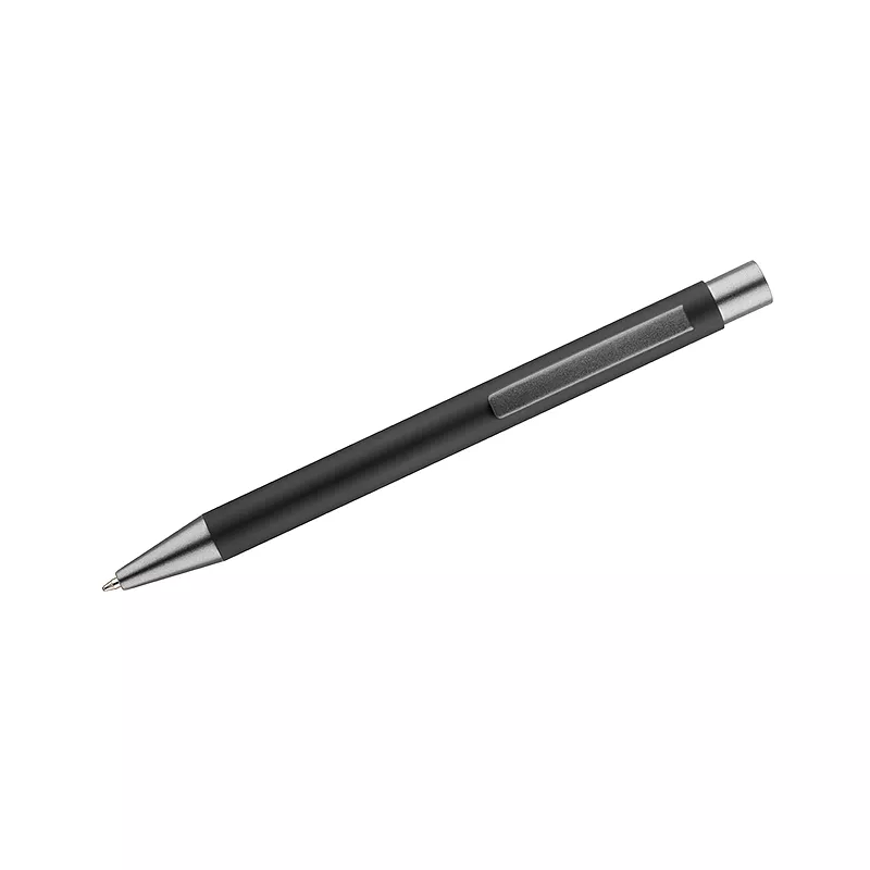 Długopis aluminiowy z gumowaną powierzchnią GOMA - czarny (19617-02)