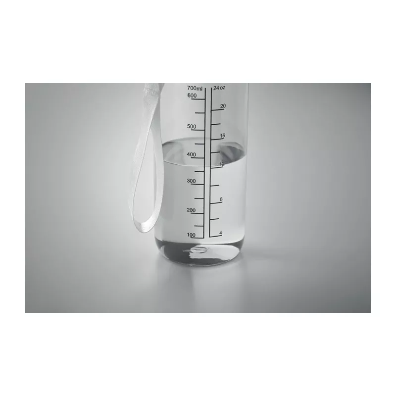 Butelka sportowa motywacyjna z RPET 700 ml ENKEL - Przezroczysty (MO2792-22)