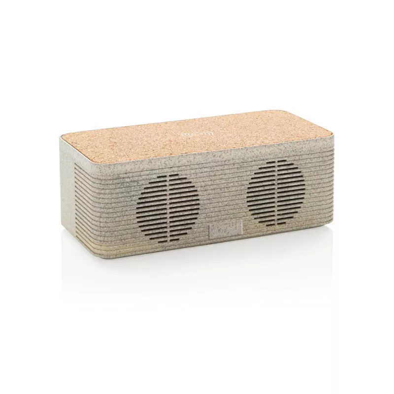 Głośnik bezprzewodowy 5W, ładowarka bezprzewodowa 5W - brązowy (P328.719)