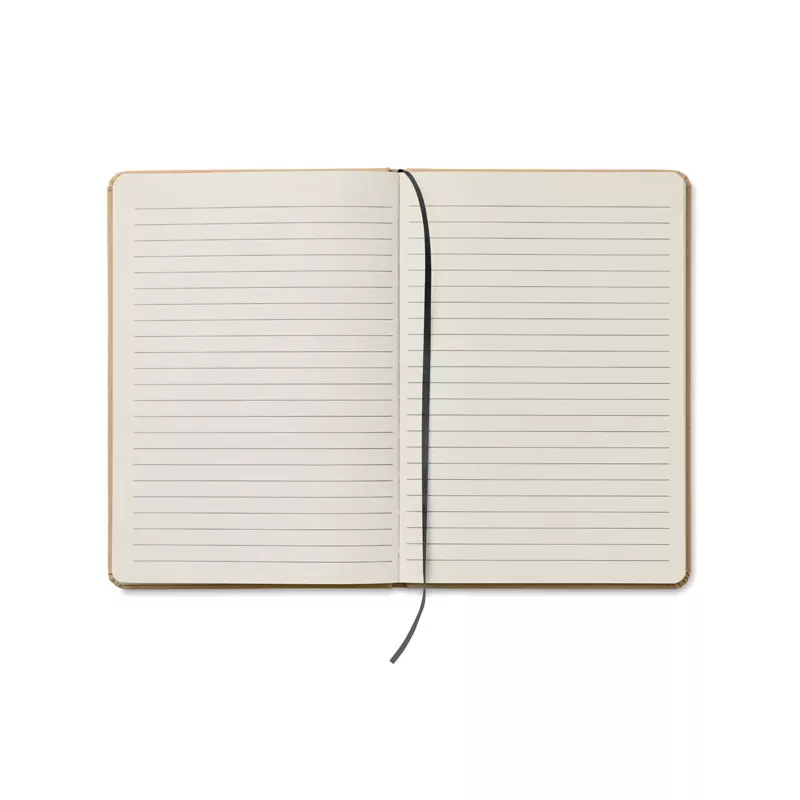 Notes A5 w okładce z kartonu 80 kartek w linię CARATIL - Czarny (MO2396-03)