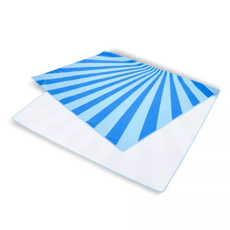 Szybkoschnący ręcznik plażowy R-PET 100×180 cm, sublimacja - niebieski (LT97215-N0011)