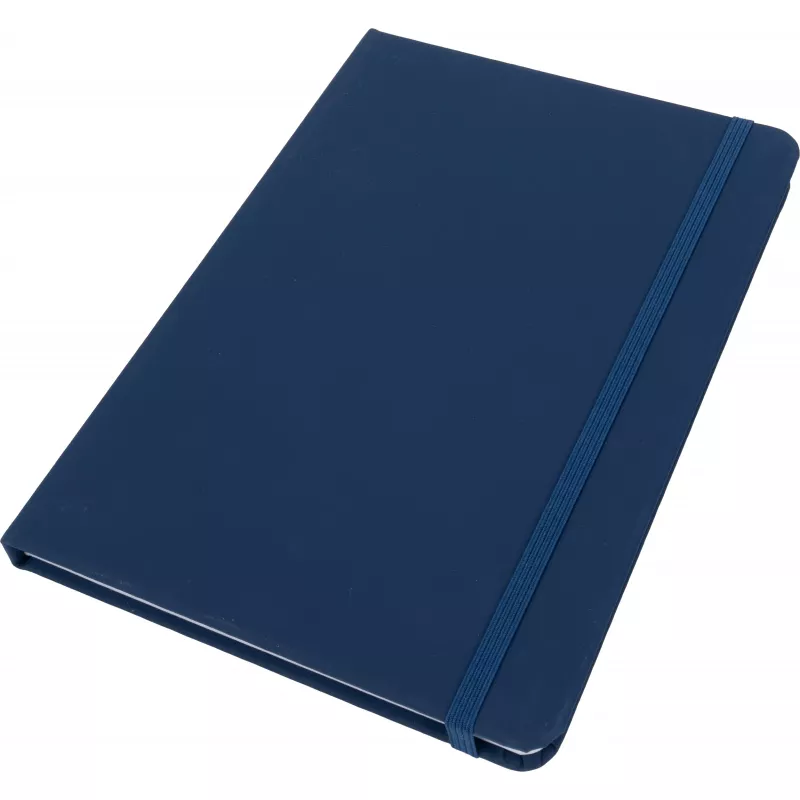 Notatnik A5 w linie z materiałów z recyklingu DOMINIK - granatowy (2526144)