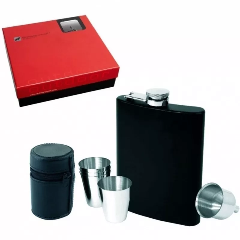 Piersiówka 236 ml MADONIE Schwarzwolf - czarny (F5000200AJ303)