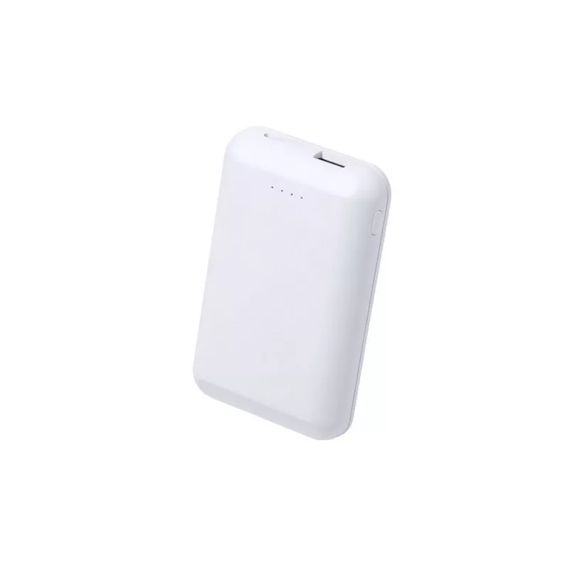 Magnetyczny bezprzewodowy power bank 5000 mAh, ładowarka bezprzewodowa 5W - biały (V0184-02)