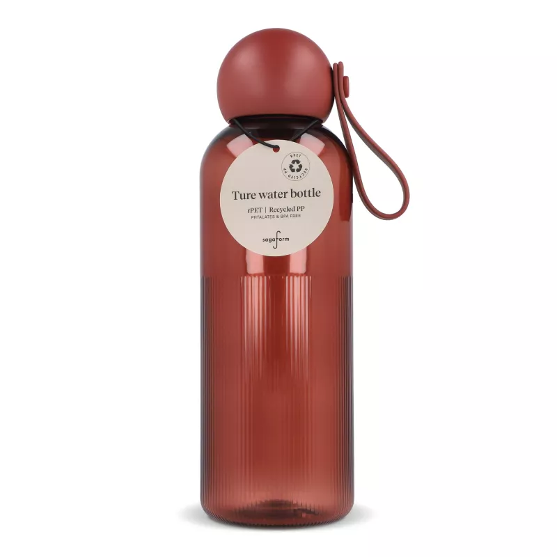 Sagaform Ture butelka na wodę 600ml - bordowy transparentny (LT52056-N0419)