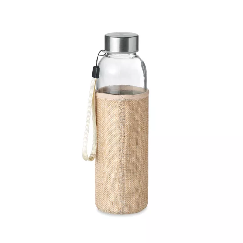 Butelka szklana 500 ml w etui z neoprenu UTAH TOUCH - Bezowy (MO6168-13)