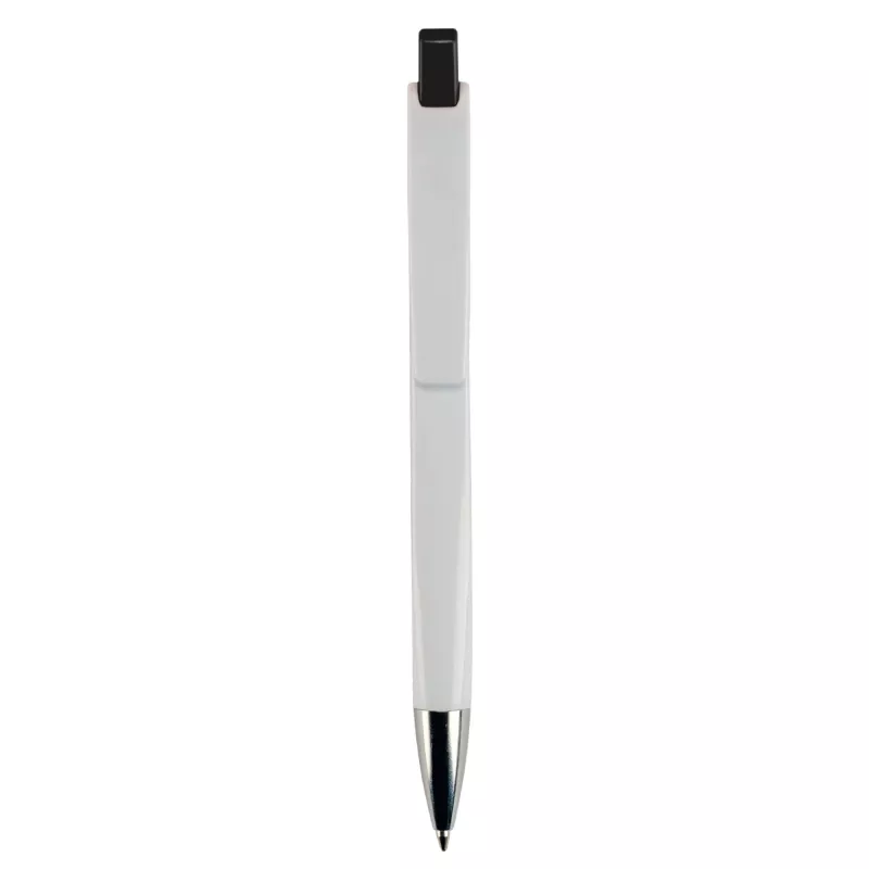 Długopis RIva w mocnym kolorze - biało / czarny (LT80835-N0102)