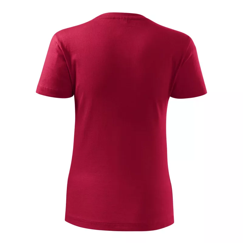 Koszulka bawełniana damska 160 g/m²  BASIC 134 - Marlboro Czerwony (ADLER134-MARLBORO CZERWONY)