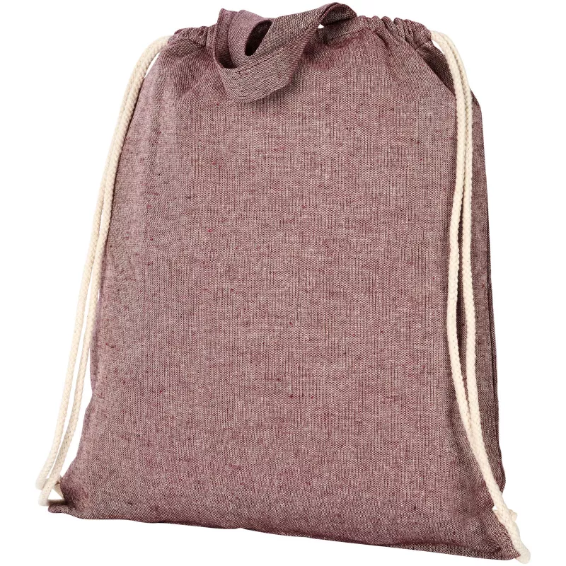 Plecak Pheebs bawełniany z recyklingu o gramaturze 150 g/m², 38 x 42 cm - Kasztanowy melanż (12045904)