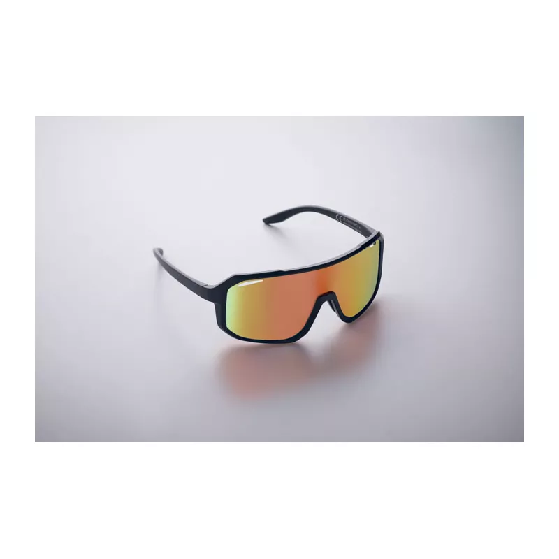 Okulary sportowe z lustrzanymi soczewkami UV400 FLASH - Wielokolorowy (MO2816-99)