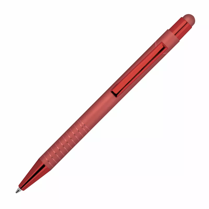 Długopis aluminiowy z touch-pen ANGELO - czerwony (1541305)