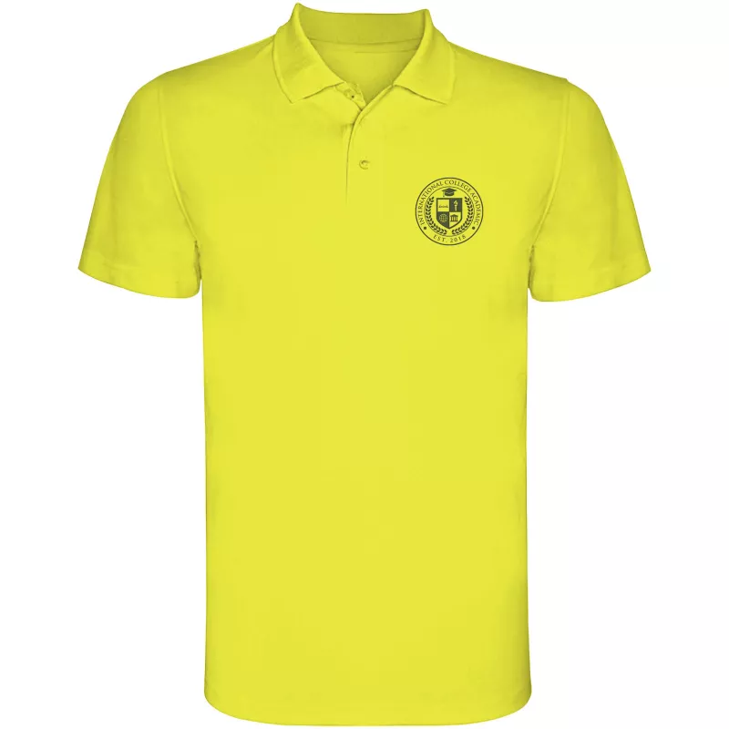 Sportowa koszulka polo z poliestru 150 g/m² ROLY MONZHA 0404 - Fluor Yellow (R0404-FLYELLOW)