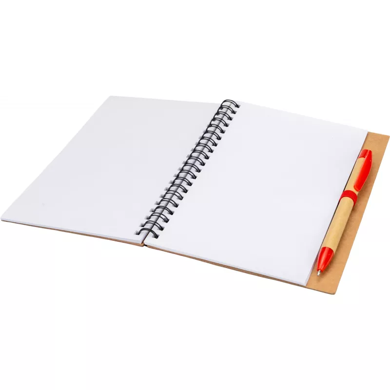 Notes A5 z czystymi stronami z papieru z recyklingu RAVENNA - czerwony (434105)