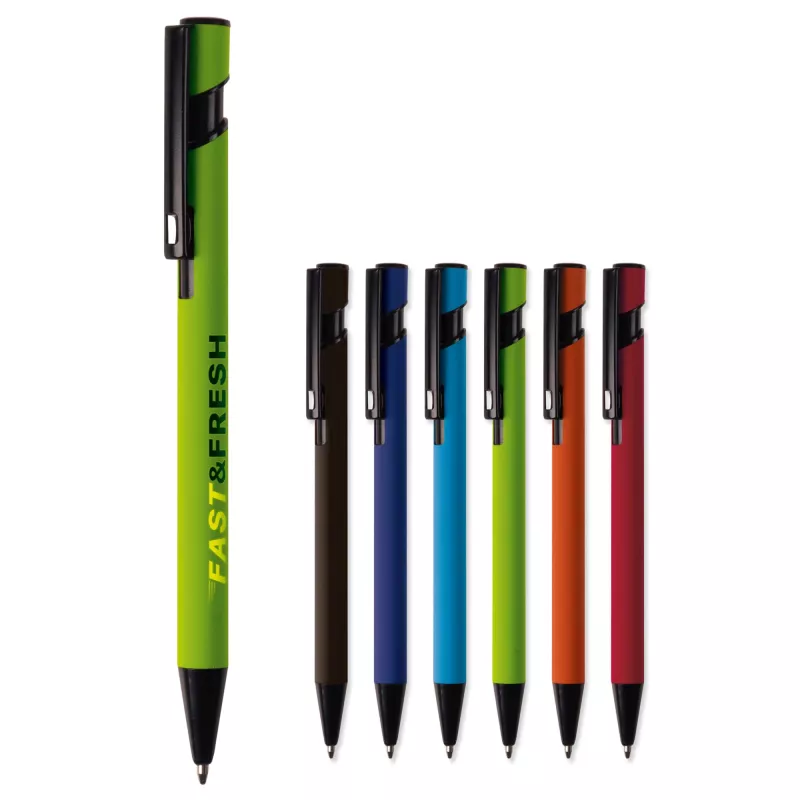 Długopis Valencia soft-touch - pomarańczowy (LT87749-N0026)