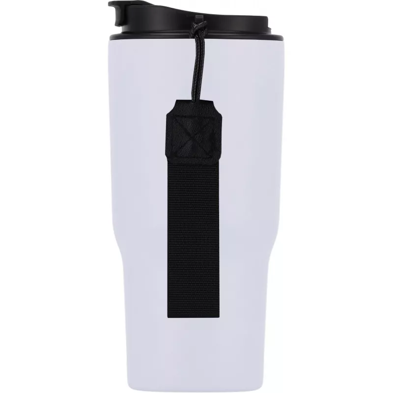 Kubek termiczny 550 ml ze stali z recyklingu DANA - biały (8523906)