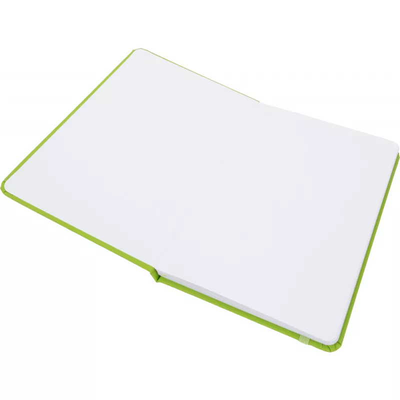 Notatnik A5 w linie z materiałów z recyklingu DOMINIK - jasnozielony (2526129)