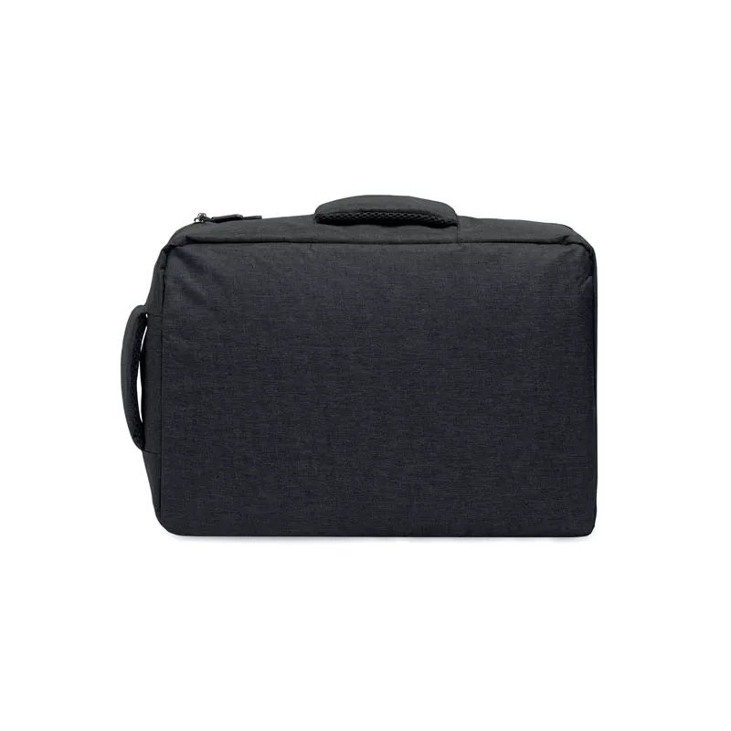 Plecak na laptop 15" z RPET LAUGAR - Czarny (MO2305-03)