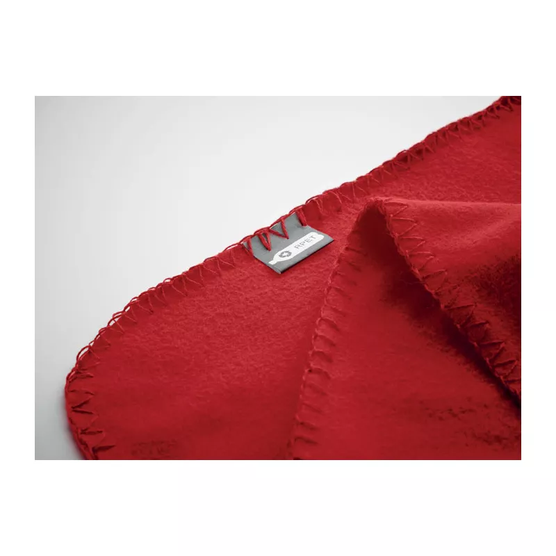 Koc polarowy RPET 120x150 cm 180 g/m² MUSALA RPET - Czerwony (MO9935-05)