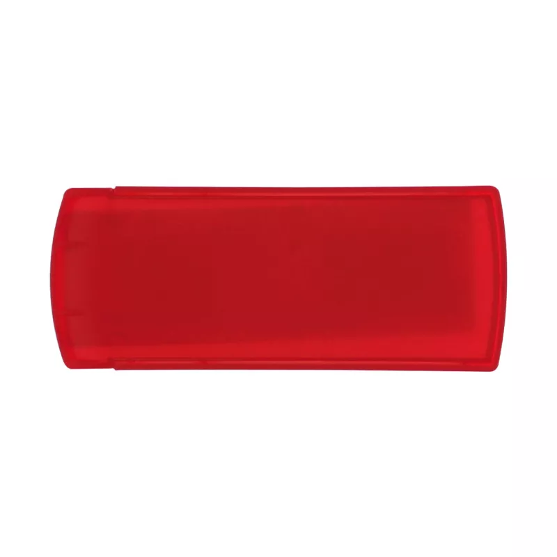Pudełko na plastry - czerwony  mrożony (LT90397-N5421)