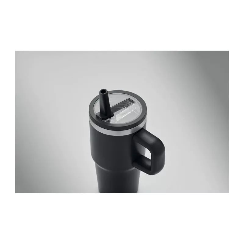 Kubek termiczny ze stali z recyklingu 500 ml ALAND - Czarny (MO3170-03)