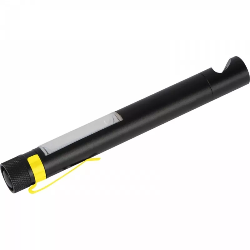 Latarka COB z otwieraczem do butelek FRANZISKA - żółty (8083208)