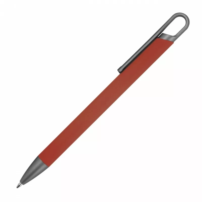 Długopis aluminiowy z recyklingu półżelowy KAROLINE - bordowy (1444002)
