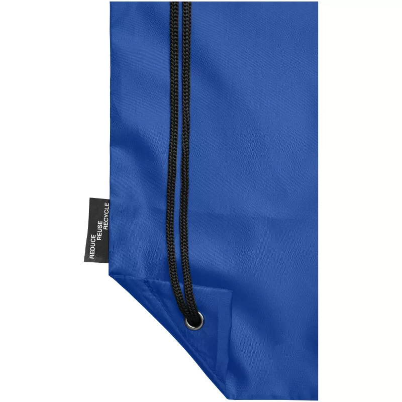 Plecak Oriole ze sznurkiem ściągającym z recyklowanego plastiku PET, 33 x 44 cm - Błękit królewski (12046102)