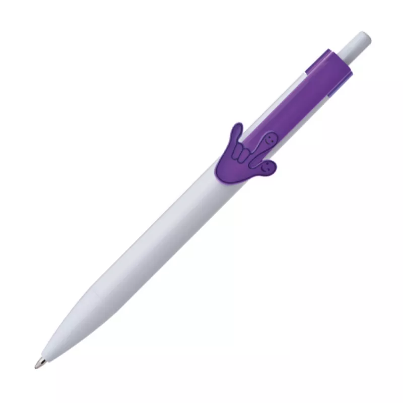 Długopis plastikowy CrisMa Smile Hand - fioletowy (1444512)