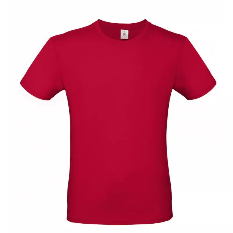 Koszulka reklamowa 145 g/m² B&C #E150 - Deep Red (371) (TU01T/E150-DEEP RED)
