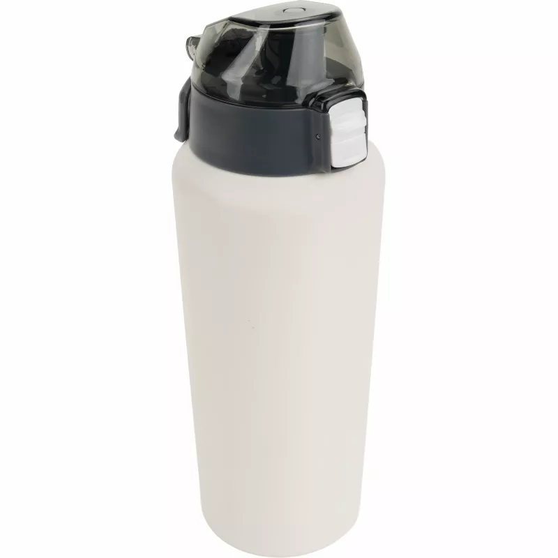 Butelka termiczna stalowa z recyklingu PUENTE ALTO MoLu 600 ml - biały (481506)