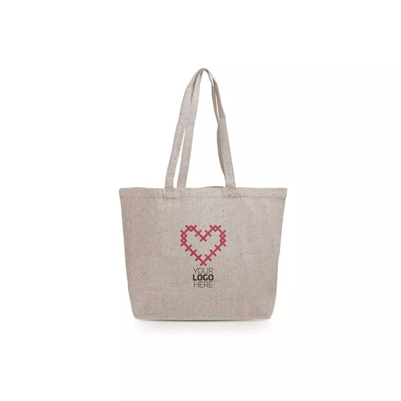 Torba bawełniana z recyklingu 280g/m2 - Khaki (IP31115139)