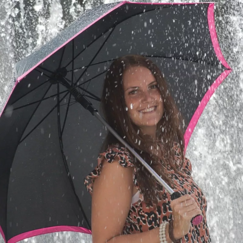 Parasol automatyczny ø105 cm ANTONINA - różowy (4329811)