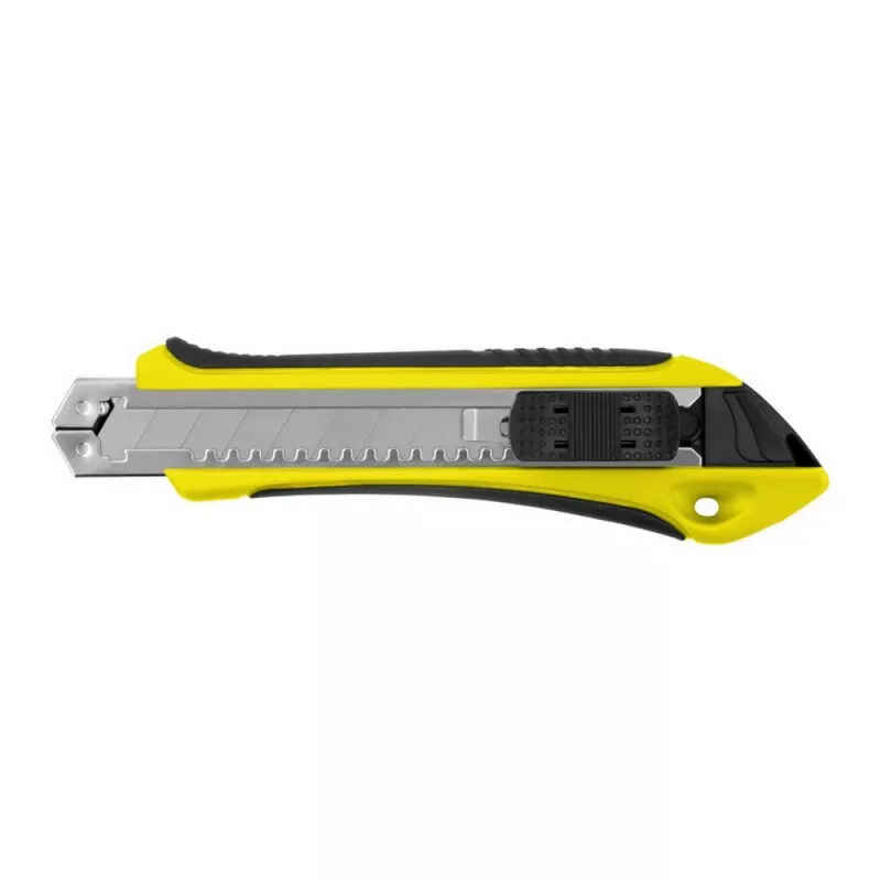 Nóż do tapet z mechanizmem zabezpieczającym, zapasowe ostrza w komplecie | Sutton - żółty (V7237-08)