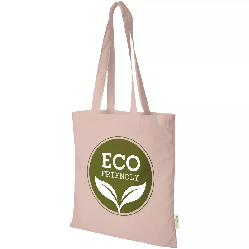 Orissa  torba na zakupy z bawełny organicznej z certyfikatem GOTS o gramaturze 100 g/m² - Różowe złoto (12049140)