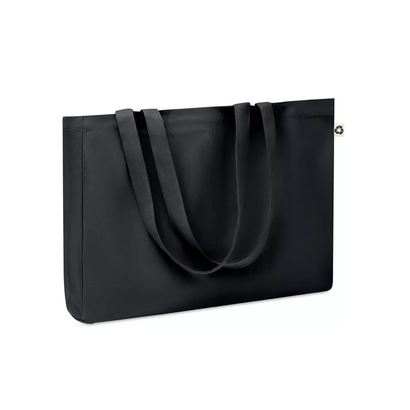Torba z bawełny z recyklingu 280 g/m² RESPECT COLOURED - Czarny (MO6380-03)
