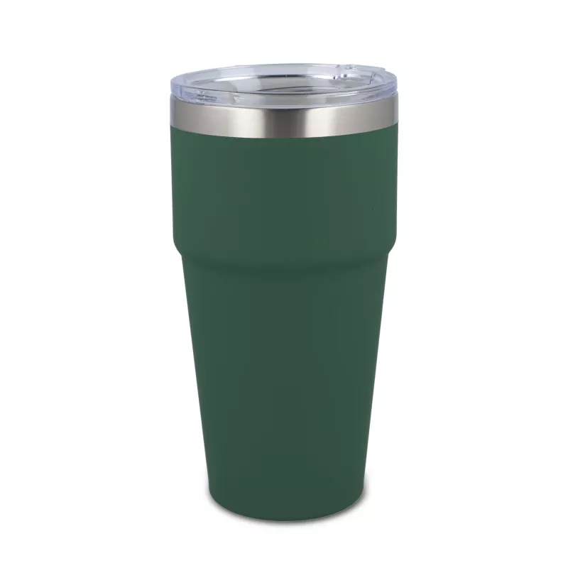 T-ceramiczny kubek do samochodu o miękkim dotyku 500ml - Oliwkowa zieleń (LT98729-N0043)