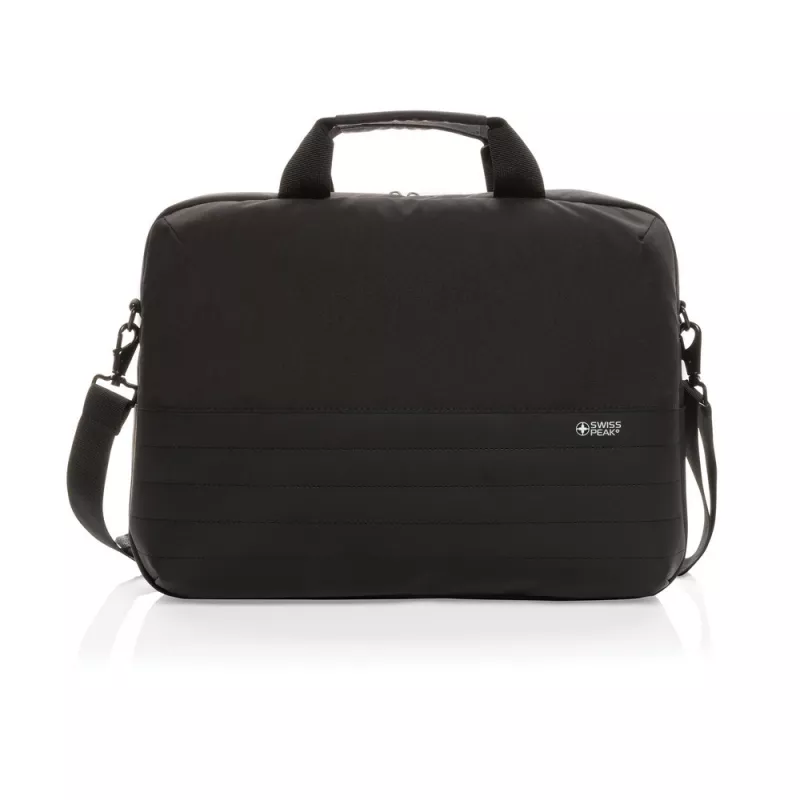 Torba na laptopa 15,6" Swiss Peak AWARE™, ochrona RFID - czarny (P763.121)