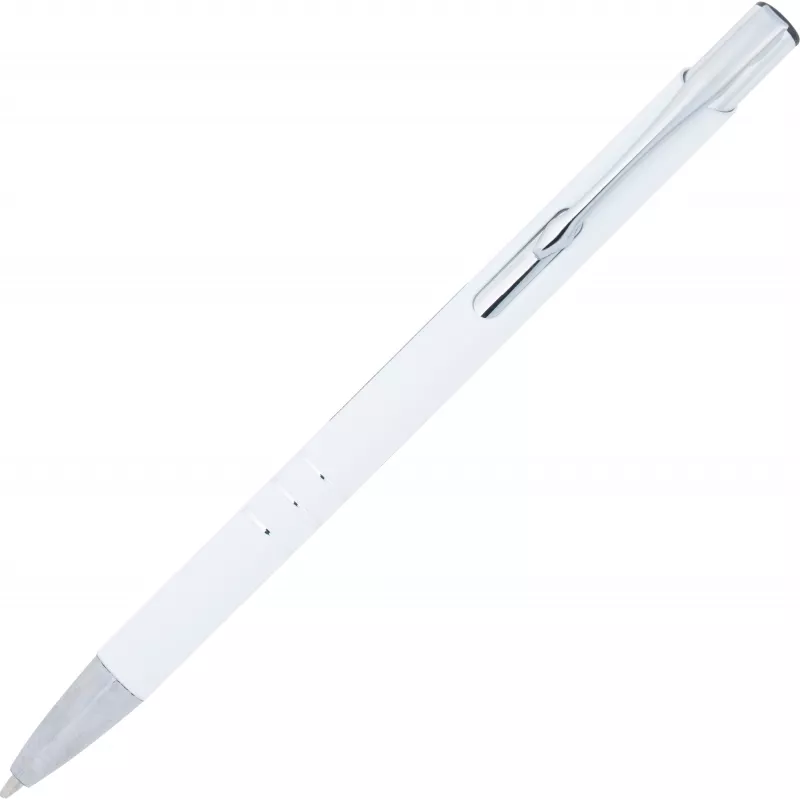 Długopis metalowy soft touch NEW JERSEY - biały (055506)