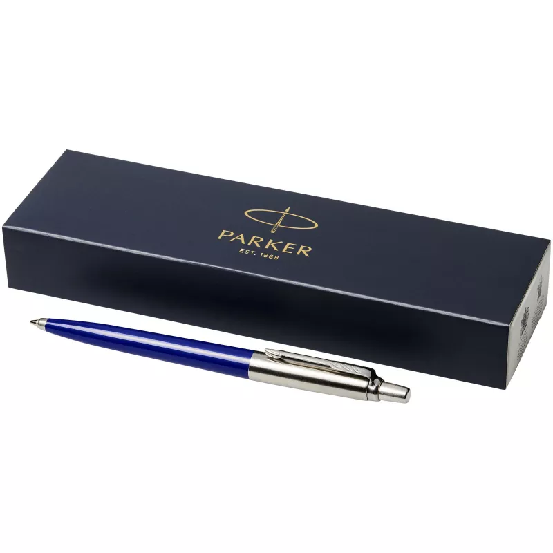 Długopis PARKER JOTTER z czarnym wkładem - Niebieski-Srebrny (10647501)