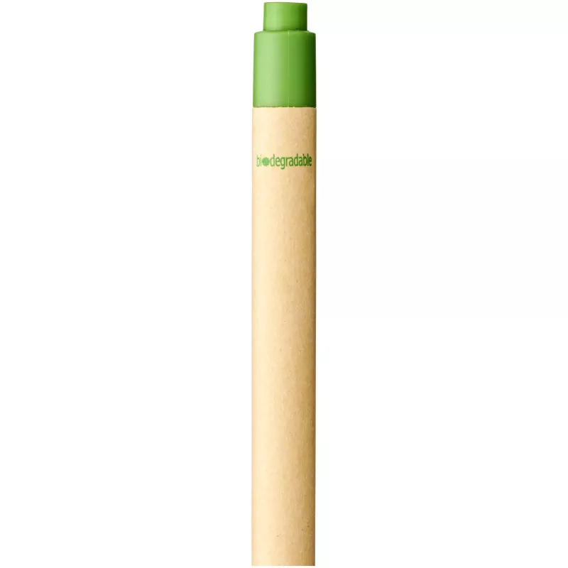 Długopis Berk z kartonu z recyklingu i plastiku kukurydzianego - Zielony (10738404)